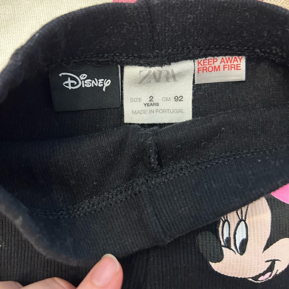 Zara Disney Minnie Mouse Matching Set Sweatshirt and Leggings Toddlers Girls 2T - Picture 6 of 8